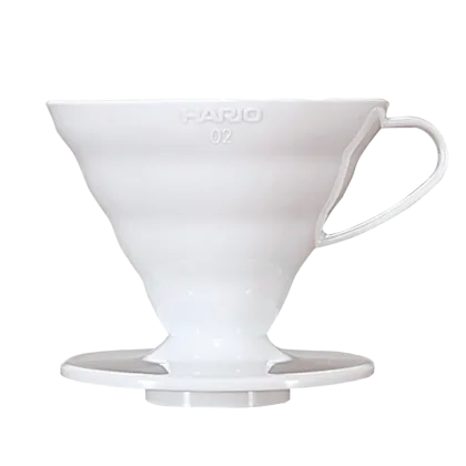 Пачка кофе Воронка пластиковая Hario VD-02 White
