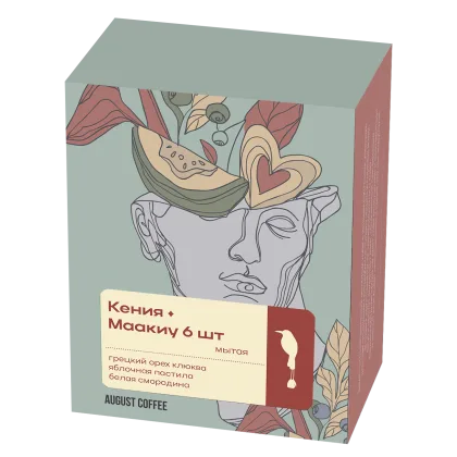 Пачка кофе Кения Маакиу, 6 шт