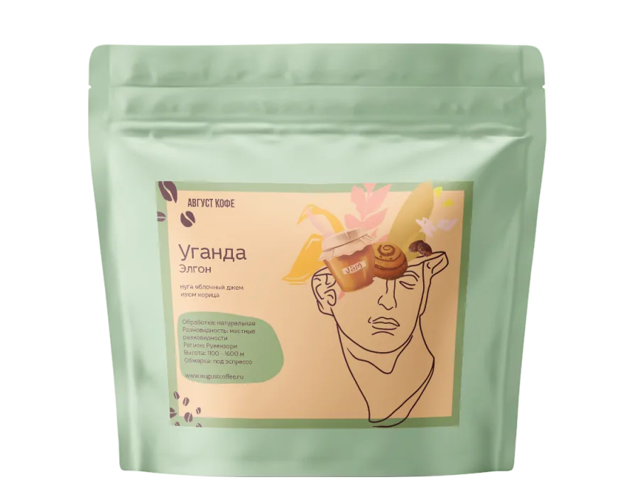 Пачка кофе Уганда Элгон, 200 г