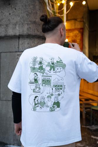 Футболка August Coffee & Зеленые люди