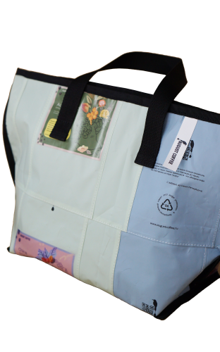 Шоппер August coffee из кофейных пачек