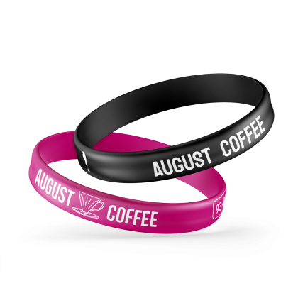 Браслет силиконовый August coffee